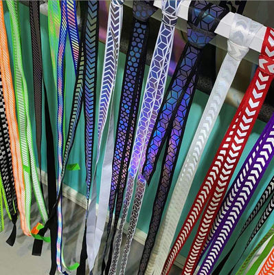 Plastikowa taśma na zamek błyskawiczny Tęczowy materiał odblaskowy drukowany na zamkach błyskawicznych do toreb