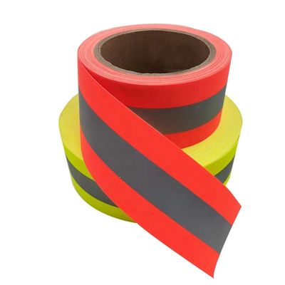 Taśma odblaskowa Hi Vis Red Blue Heat Transfer do odzieży Ognioodporna taśma odblaskowa