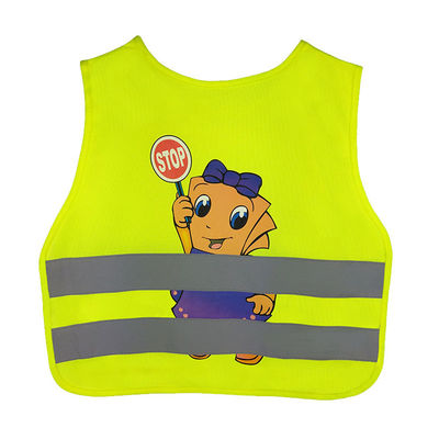 Dziecięca kamizelka odblaskowa Kolarstwo Hi Vis Kurtki Kamizelka Cartoon Kids School Wear Oddychająca