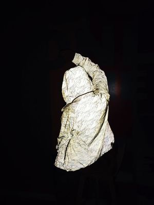 Szara Niebieska Czarna Taśma Odblaskowa Na Sprzedaż Materiał Odblaskowy Na Odzież 140cm
