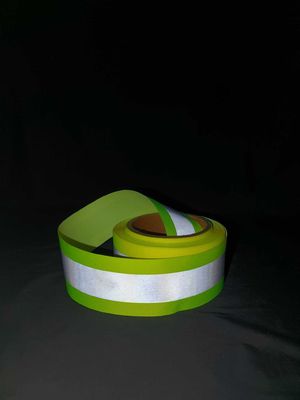 Fluorescencyjna taśma odblaskowa Zielona taśma odblaskowa High Light 5cm