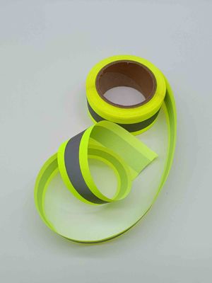 Taśma odblaskowa 50 mm Fluorescencyjna żółta taśma odblaskowa Zielona Niestandardowa wysoka jasna czerń