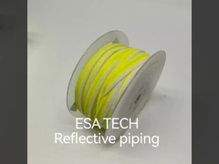 Odblaskowe rolki z tkaniny Poliester Widoczność z przylepem aktywowanym cieplnie