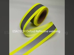 EN471 Wodoodporne oświetlenie Reflex Zip Odblaskowy nylonowy zamek błyskawiczny do odzieży